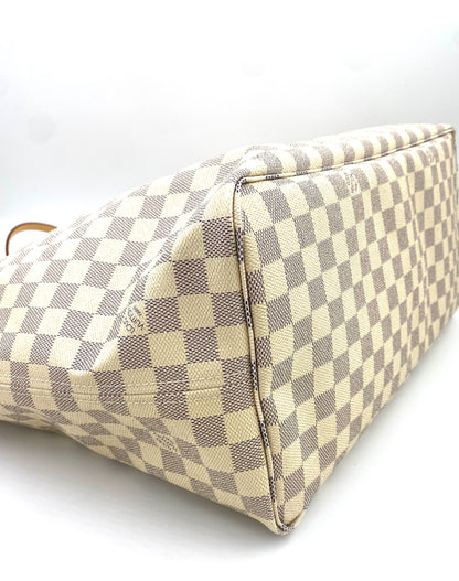 LOUIS VUITTON Neverfull GM Damier azur mit Pochette