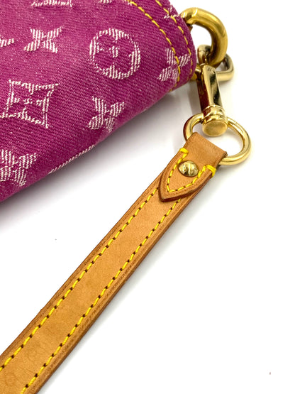 LOUIS VUITTON Mini Pleaty Monogram Denim pink