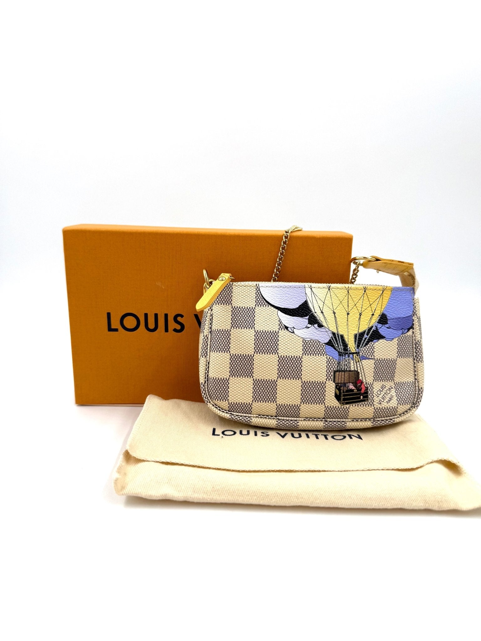 LOUIS VUITTON Mini Pochette Damier Azur - Clutch & Macarons - DU2131 - Clutch & Macarons - 