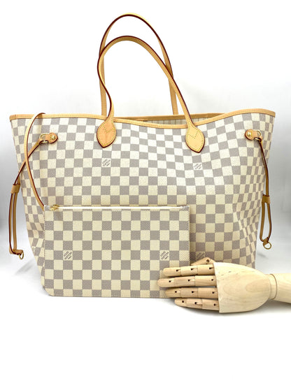 LOUIS VUITTON Neverfull GM Damier azur mit Pochette