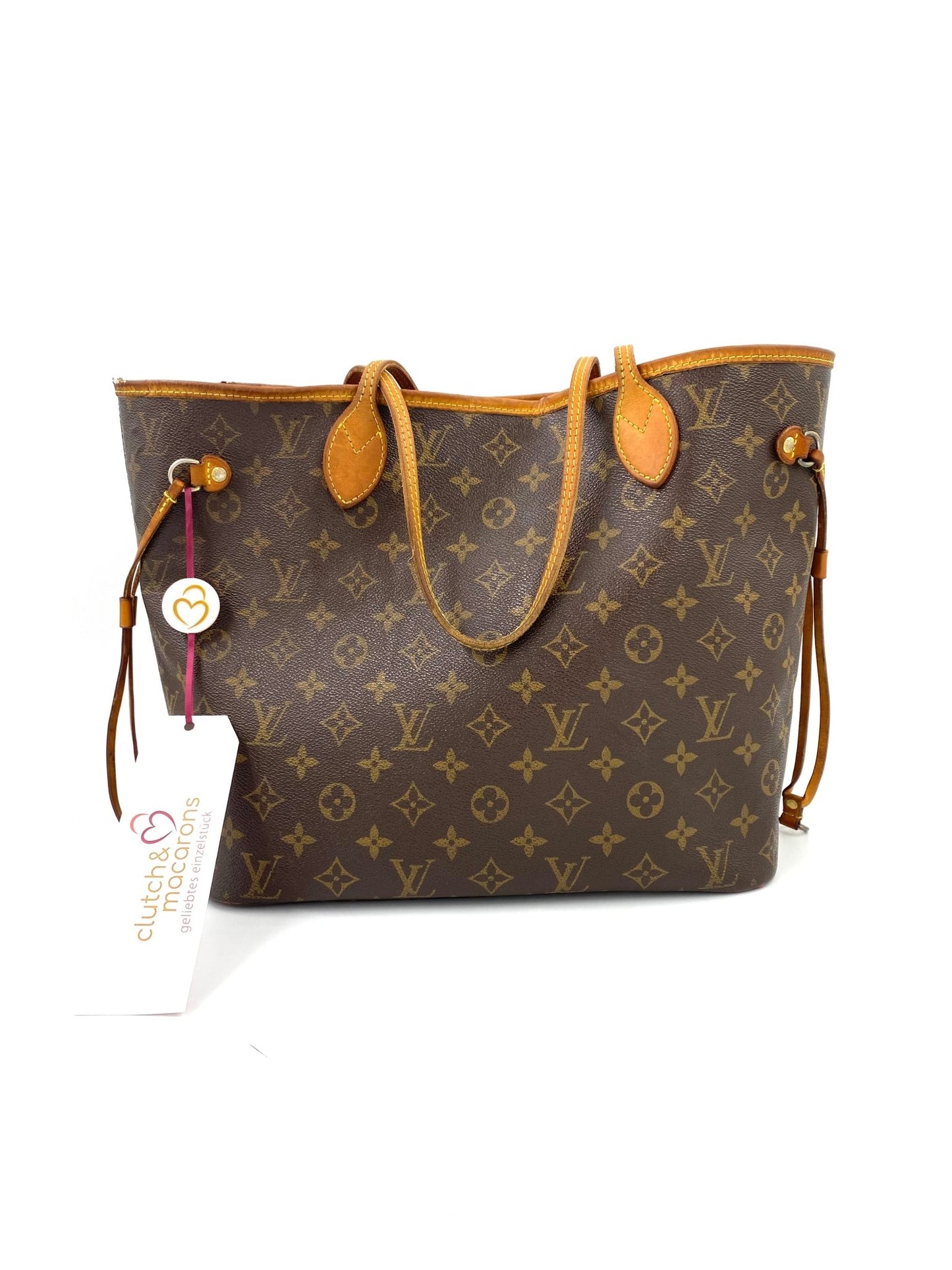 LOUIS VUITTON Neverfull MM Monogram Canvas mit Pochette Pivoine - Clutch & Macarons - CA3194 - Clutch & Macarons - 