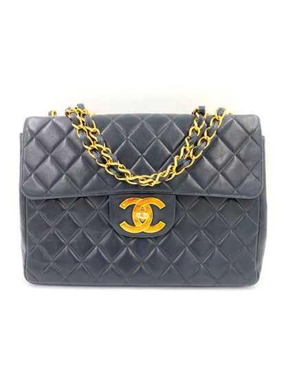 Chanel Single Flap Bag Jumbo schwarz