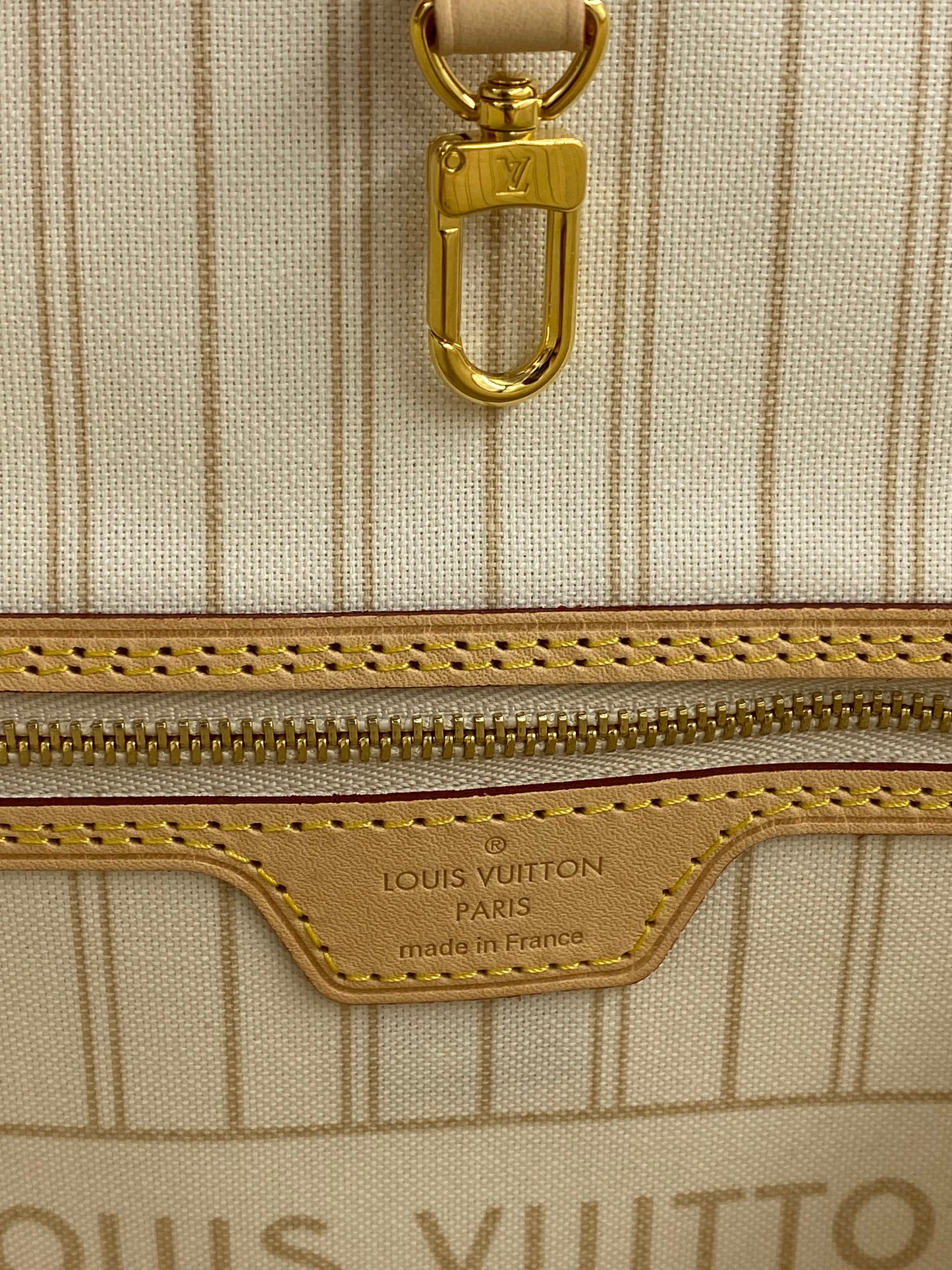 LOUIS VUITTON Neverfull GM Damier azur mit Pochette