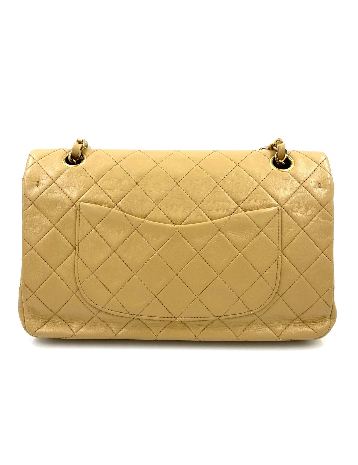 CHANEL Double Flap Bag medium beige Lammleder - Clutch & Macarons - 1480531 - Clutch & Macarons - 