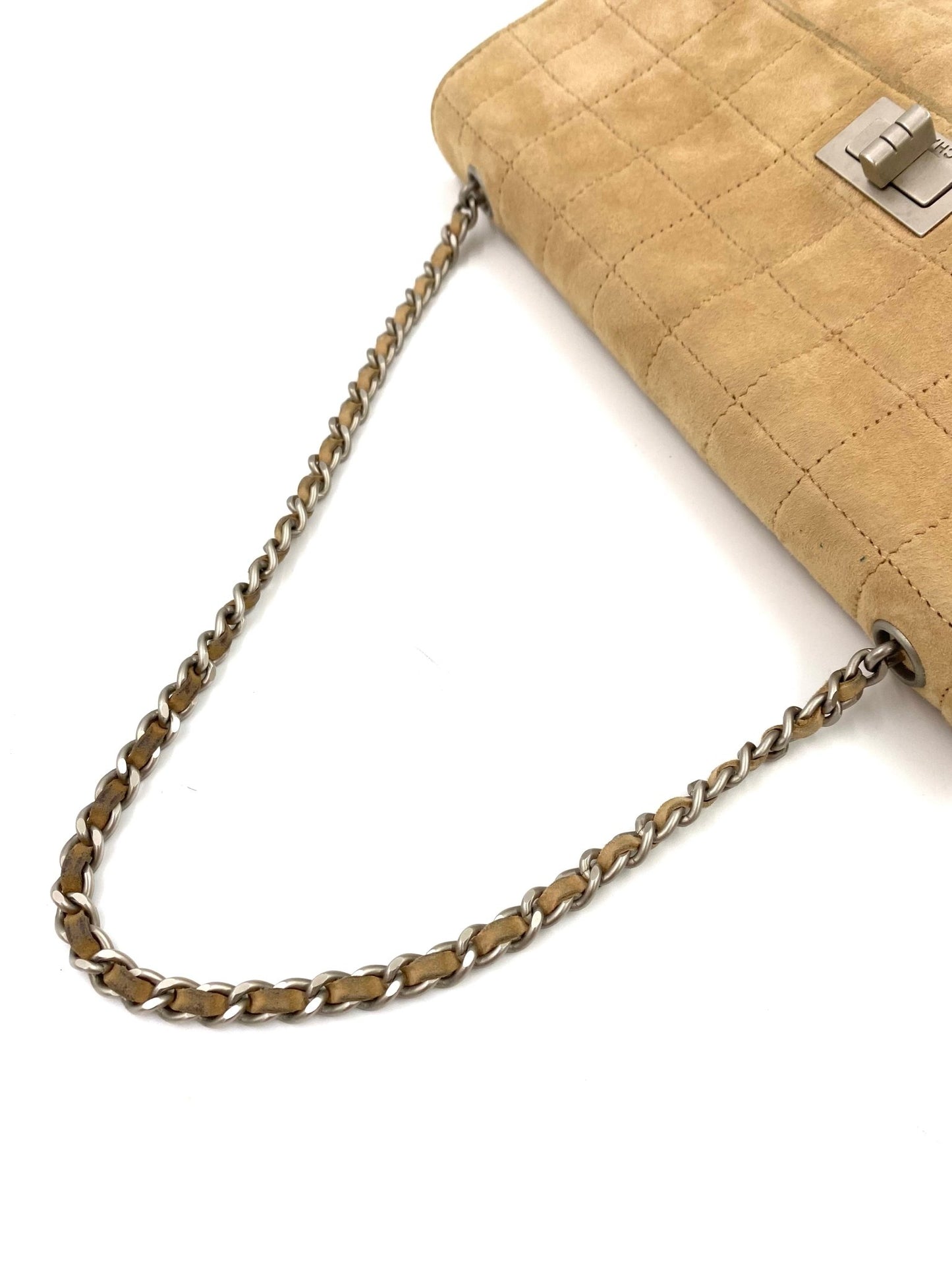 CHANEL 2.55 Singel Flap Bag Suede beige - Clutch & Macarons - 6051700 - Clutch & Macarons - 