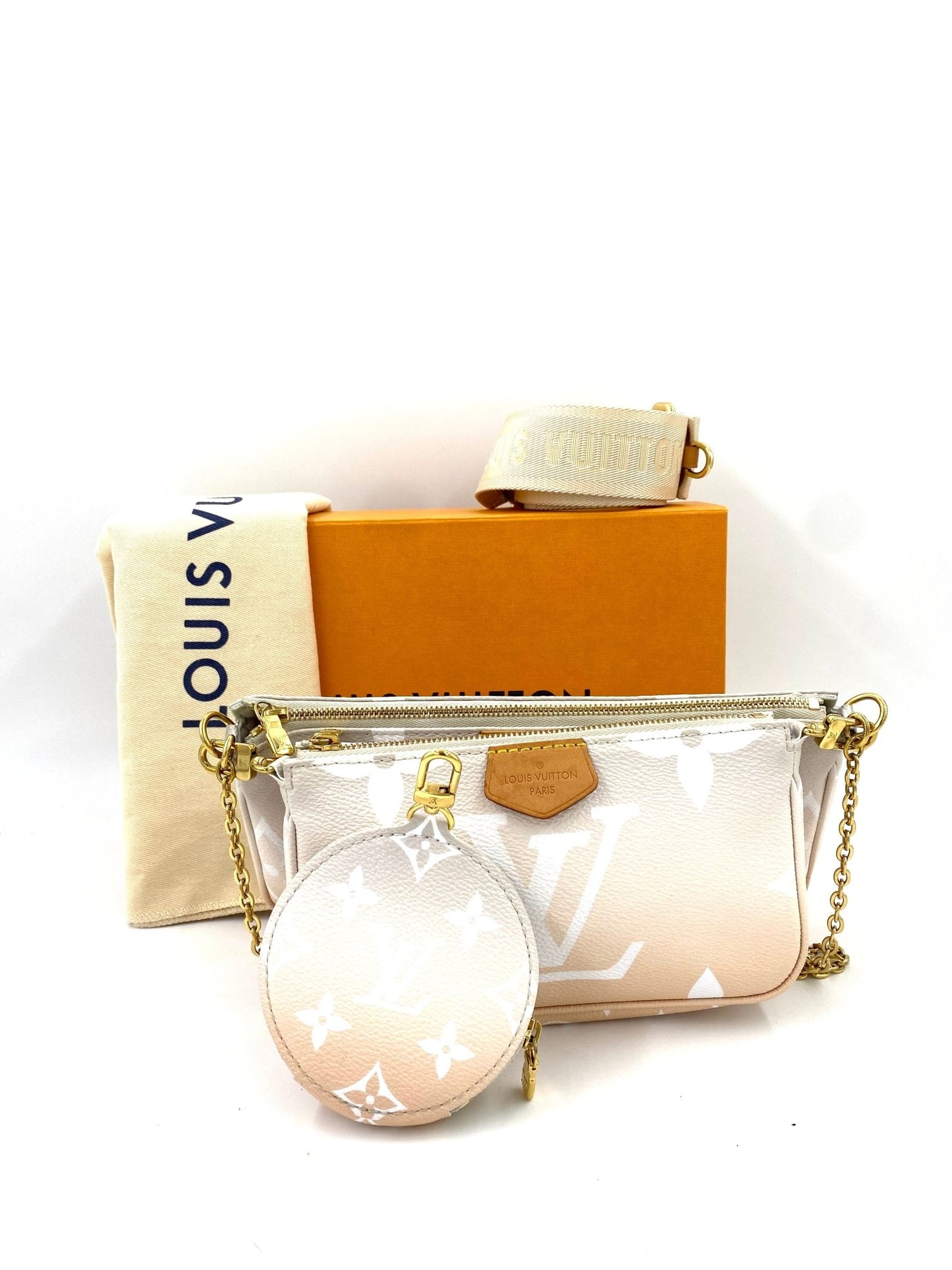 LOUIS VUITTON Multi Pochette Accessoires "Summer by the Pool" - Clutch & Macarons - Chip - Clutch & Macarons - 