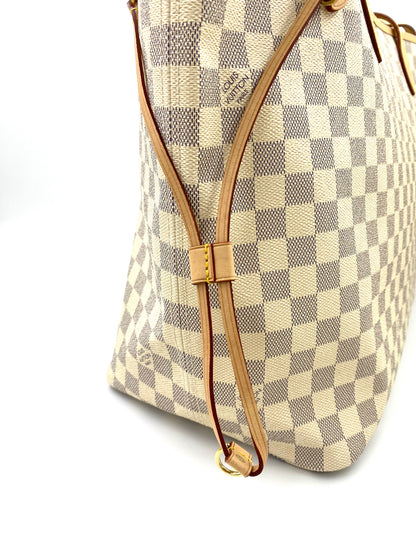 LOUIS VUITTON Neverfull GM Damier azur mit Pochette