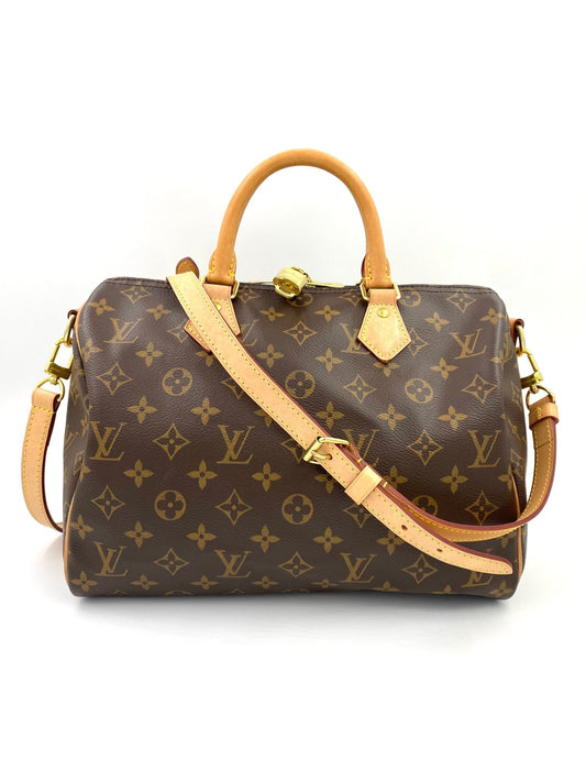 LOUIS VUITTON Speedy 30 Bandouliere Monogram Canvas - Clutch & Macarons - Chip - Clutch & Macarons - 