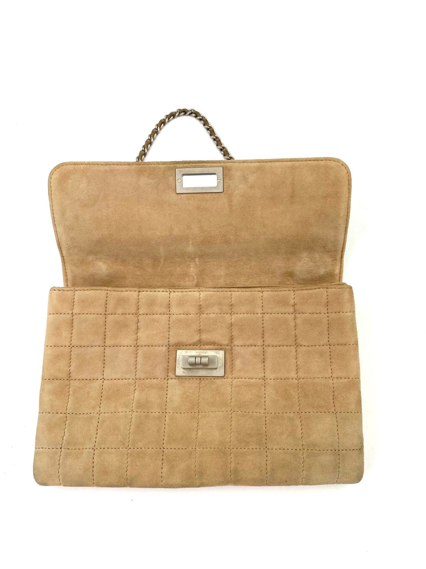 CHANEL 2.55 Singel Flap Bag Suede beige - Clutch & Macarons - 6051700 - Clutch & Macarons - 