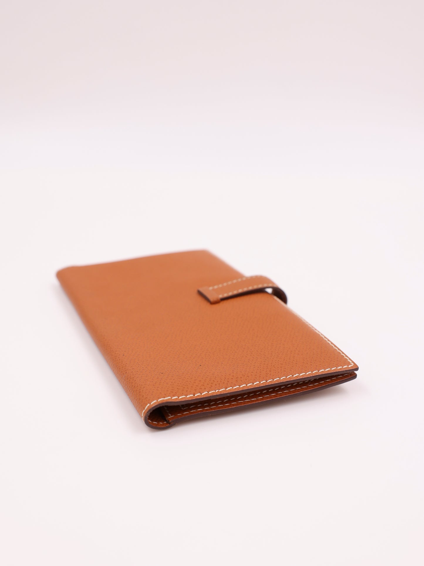 HERMÈS Béarn Wallet gold Courchevel GHW