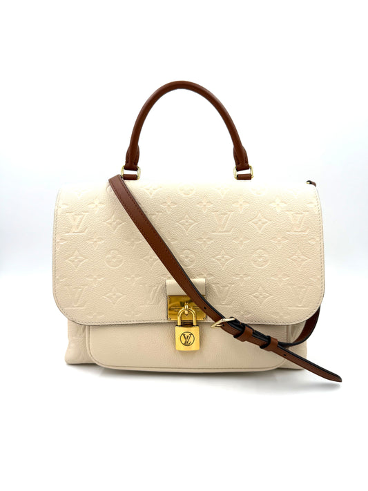 Louis Vuitton Marignan Monogram Empreinte creme