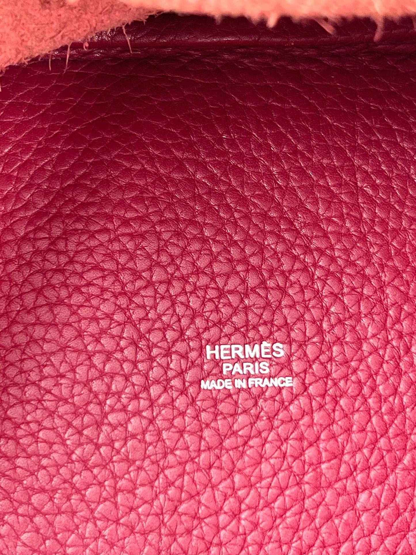 HERMÈS Picotin 18 Lock Clemence Dunklerot PHW