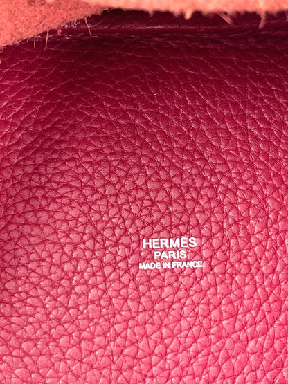 HERMÈS Picotin 18 Lock Clemence Dunklerot PHW