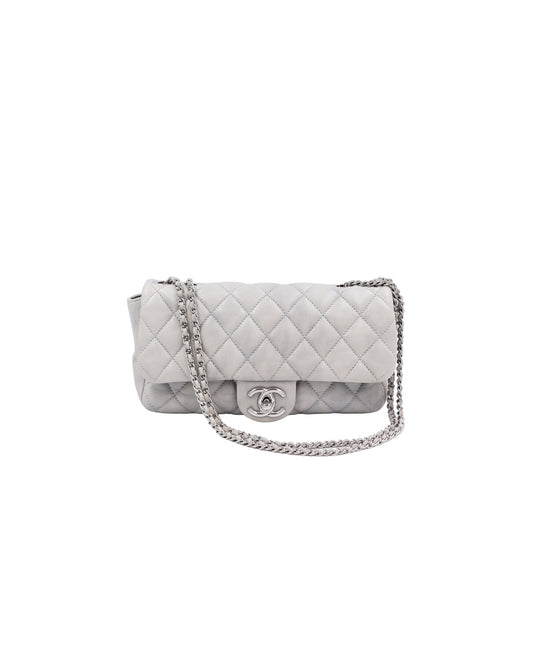 CHANEL Single Flap Medium 31 Rue Cambon grau SHW