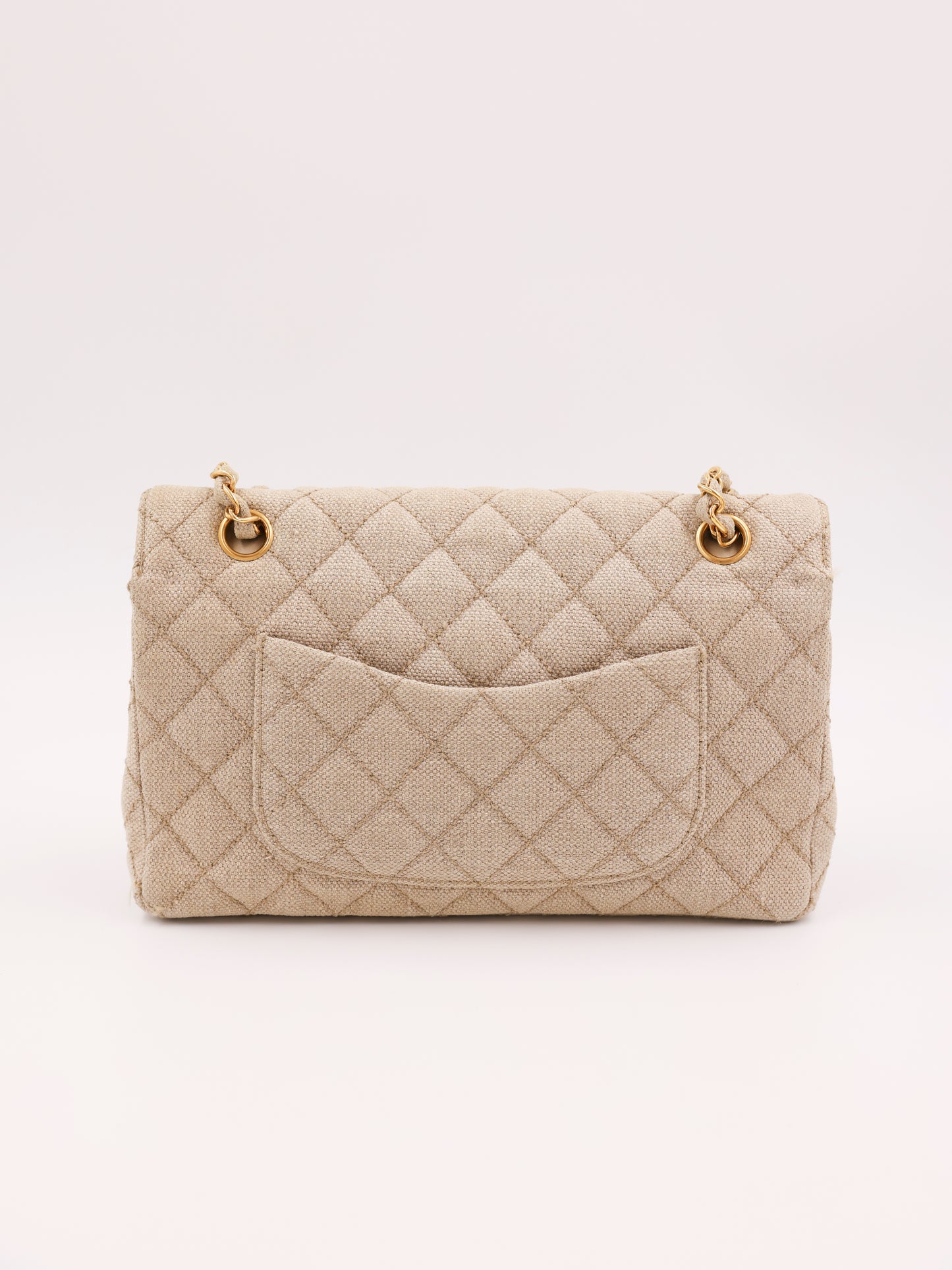 CHANEL Timeless Double Flap medium beige GHW