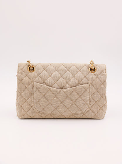 CHANEL Timeless Double Flap medium beige GHW