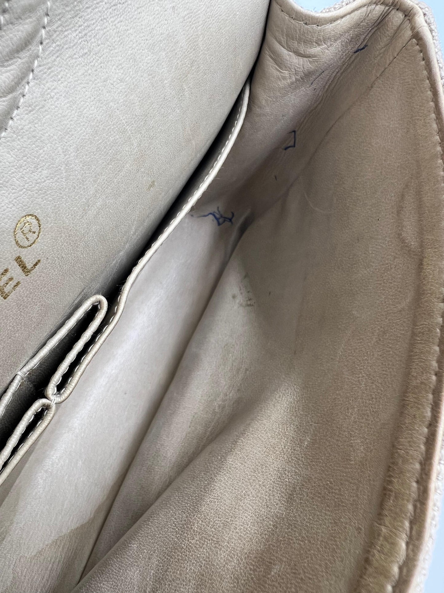 CHANEL Timeless Double Flap medium beige GHW