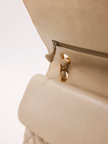CHANEL Timeless Double Flap medium beige GHW