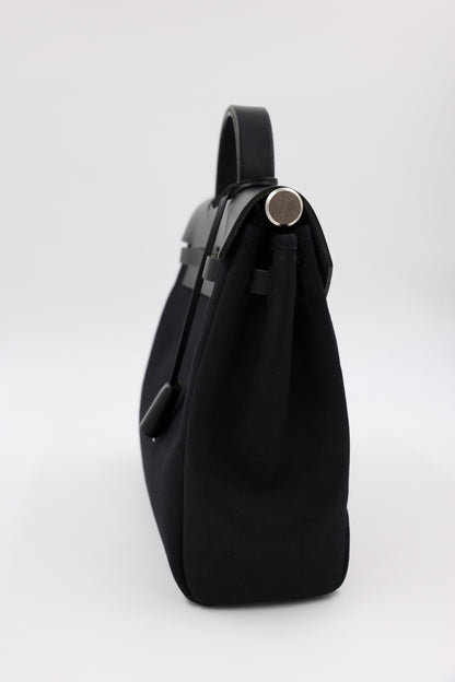 HERMÈS Herbag 31 Zip schwarz PHW