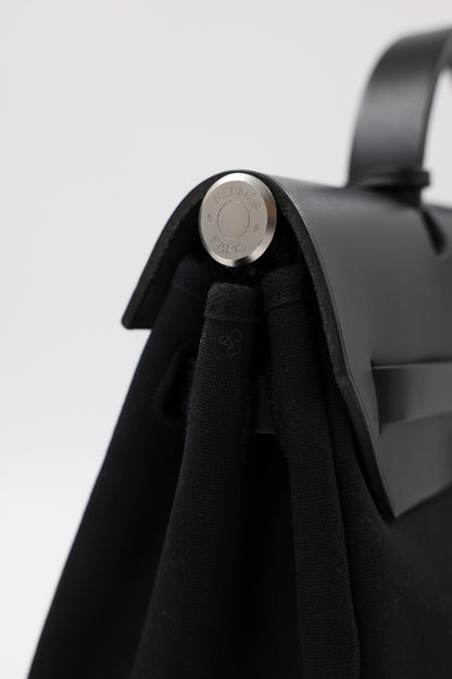 HERMÈS Herbag 31 Zip schwarz PHW