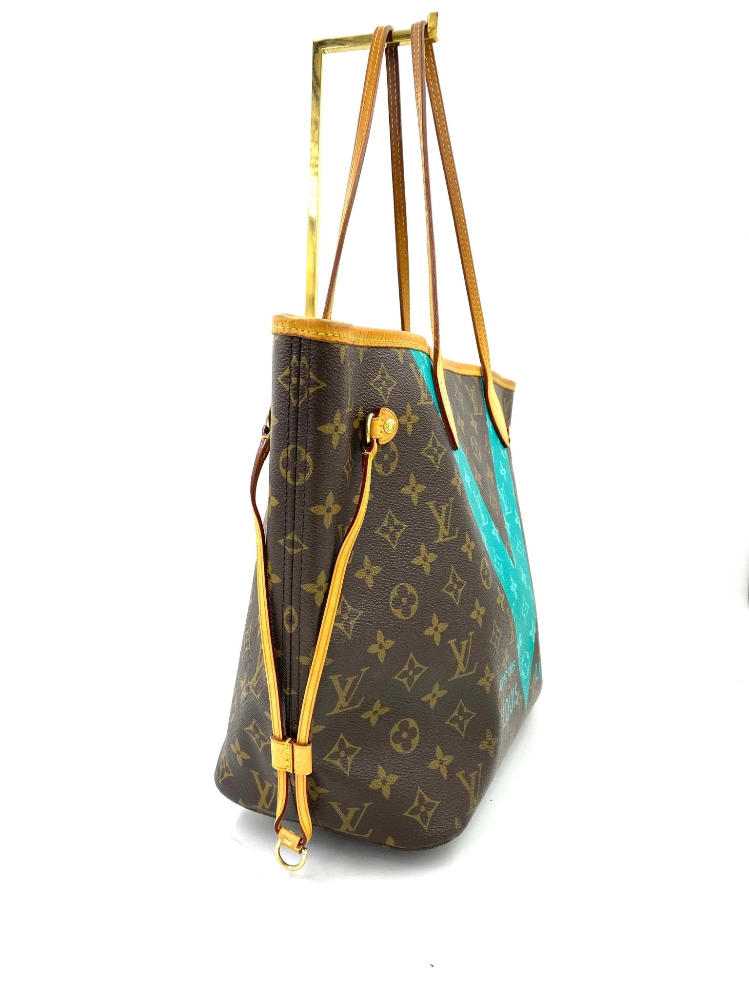 LOUIS VUITTON Neverfull MM Monogram - V Turquoise - Clutch & Macarons - CA1105 - Clutch & Macarons - 