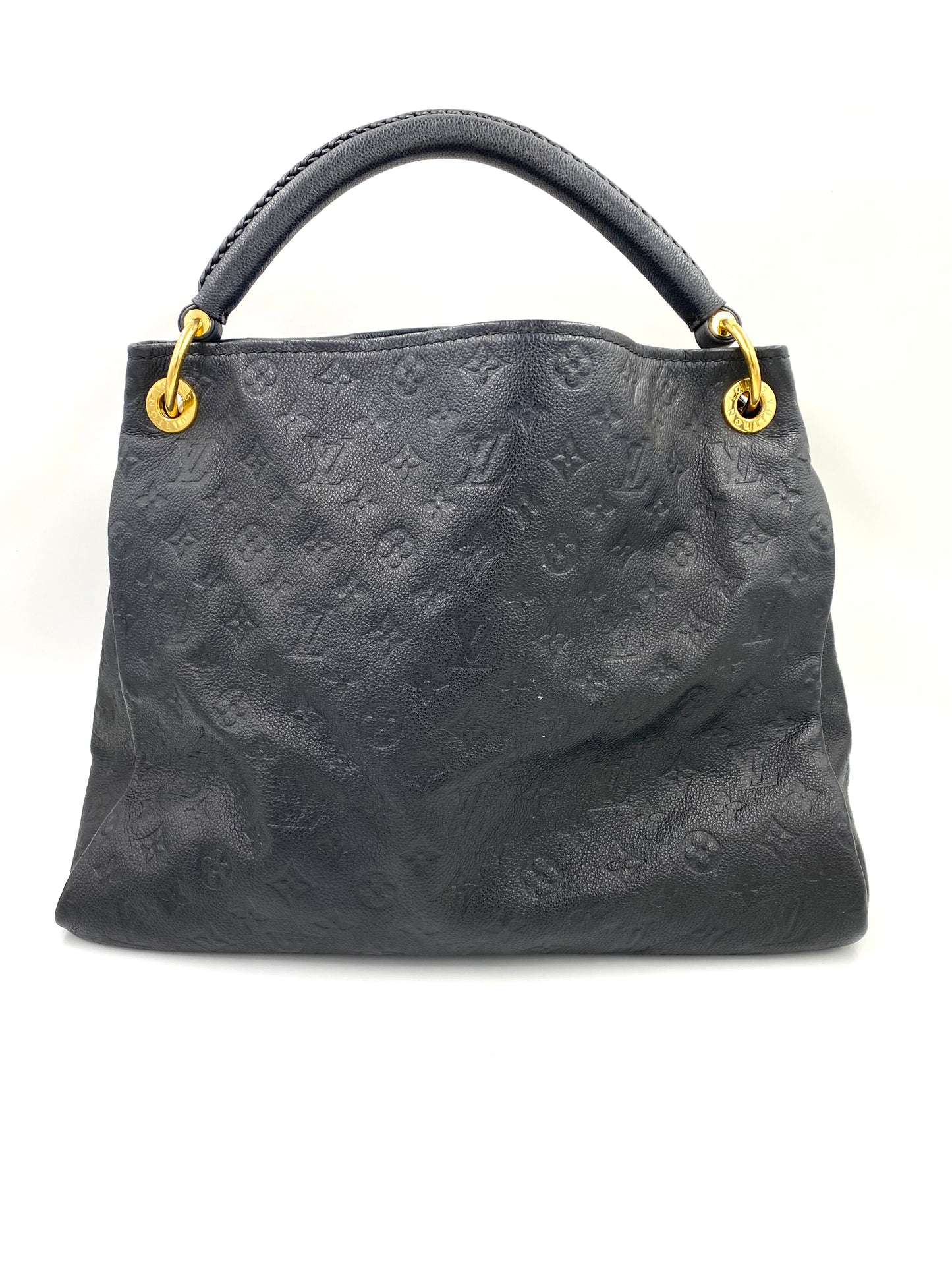 LOUIS VUITTON Artsy MM Monogram Empreinte Noir Clutch Macarons