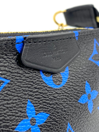 LOUIS VUITTON Mini Pochette Accessoires Monogram Bleu Digit