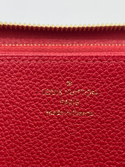 LOUIS VUITTON Zippy Monogram Empreinte rouge