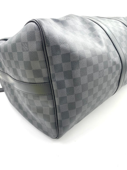 LOIUS VUITTON Keepall Bandouliere 55 Damier Graphite