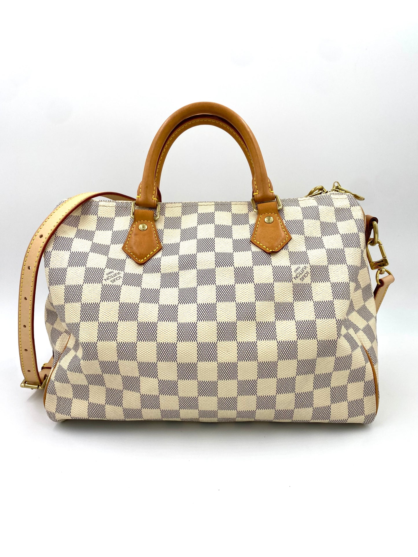 LOUIS VUITTON Speedy 30 Bandouliere Damier azur