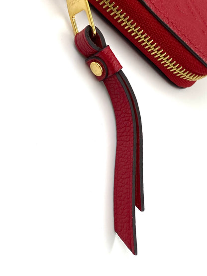 LOUIS VUITTON Zippy Monogram Empreinte rouge