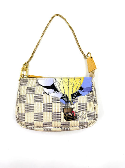 LOUIS VUITTON Mini Pochette Damier Azur - Clutch & Macarons - DU2131 - Clutch & Macarons - 