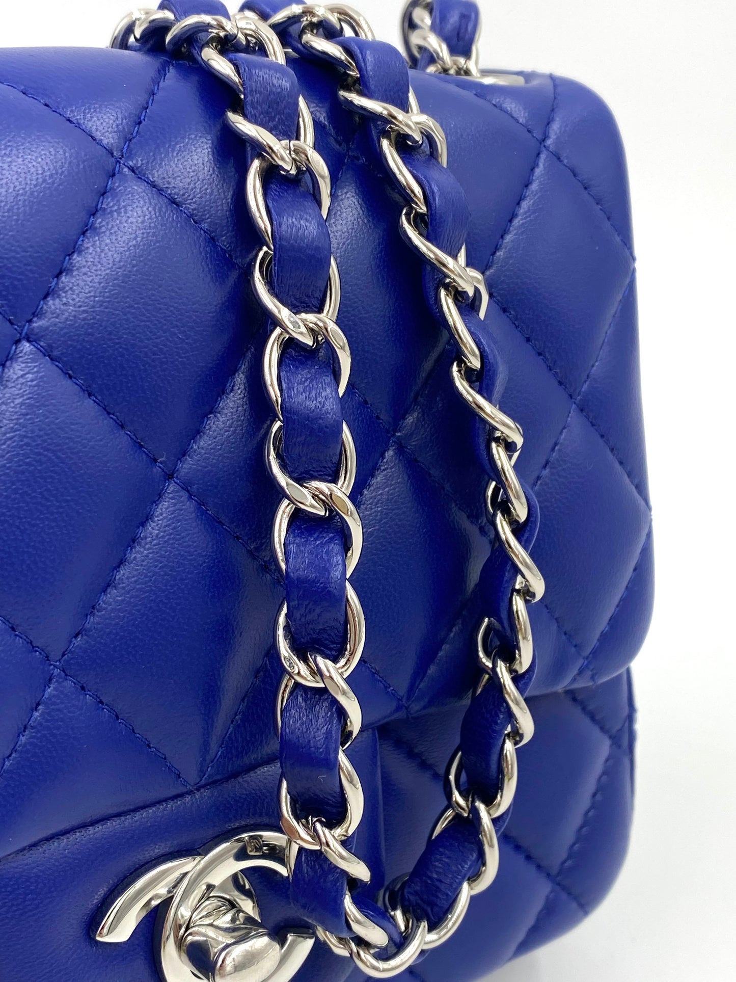 CHANEL Single Flap Bag blau