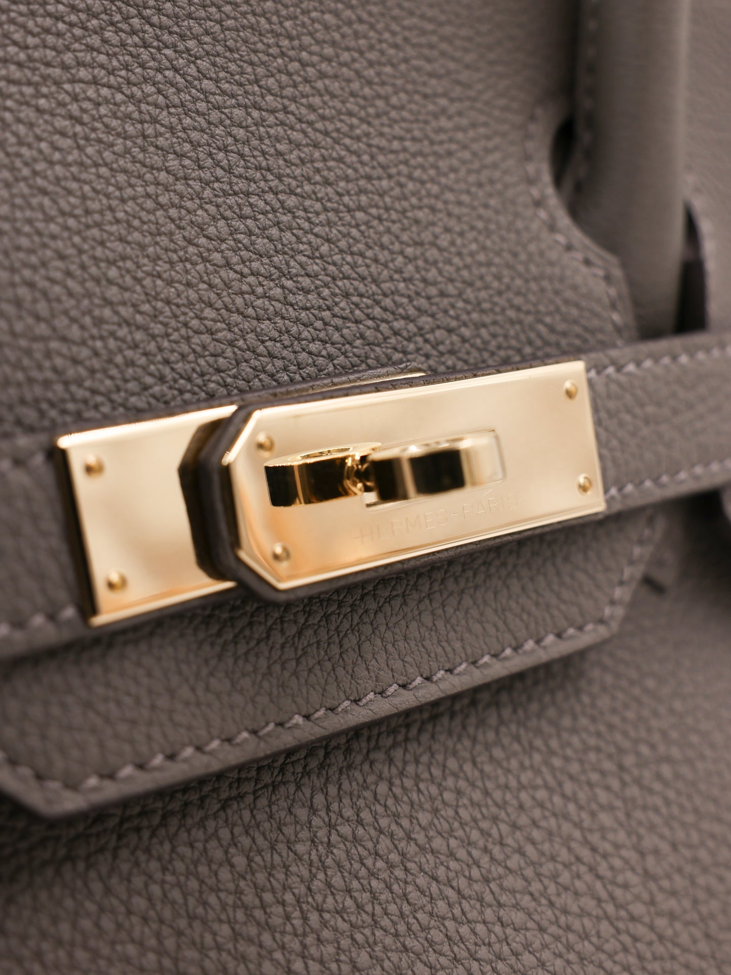 HERMÈS Birkin 30 Togo Etain PBH