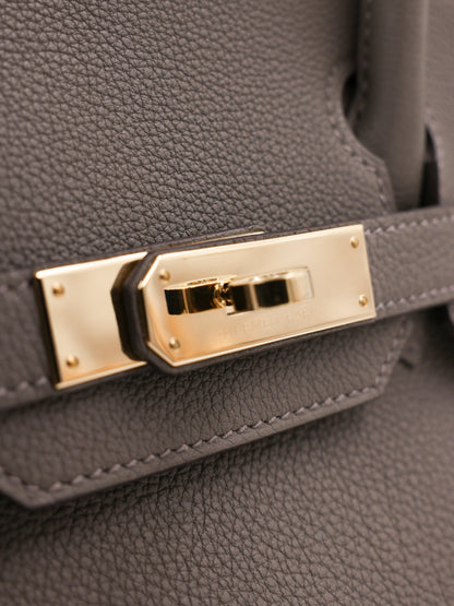 HERMÈS Birkin 30 Togo Etain PBH
