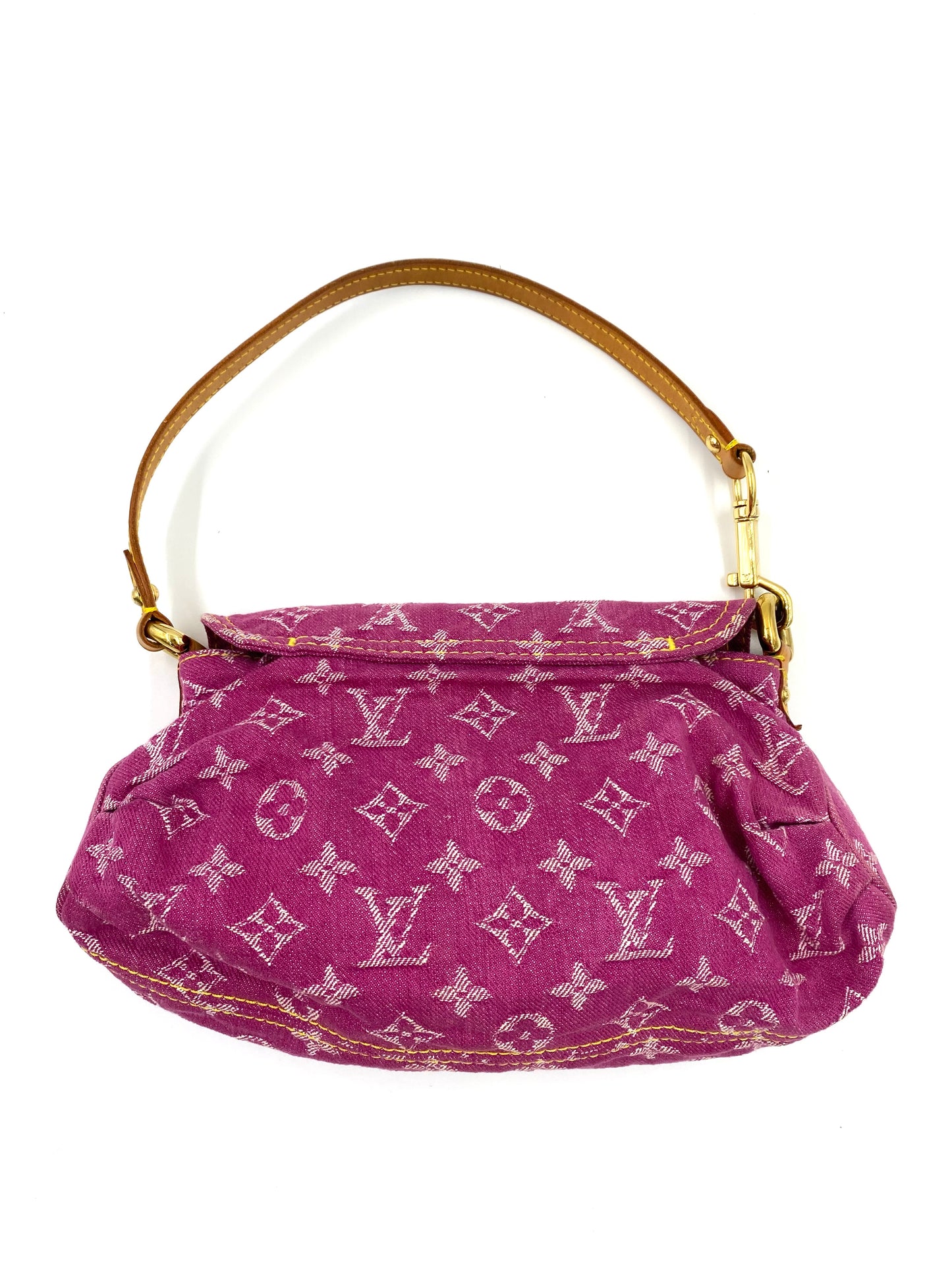 LOUIS VUITTON Mini Pleaty Monogram Denim pink