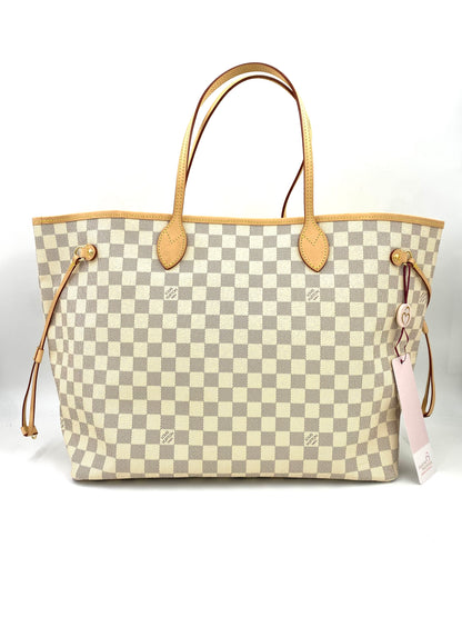 LOUIS VUITTON Neverfull GM Damier azur mit Pochette