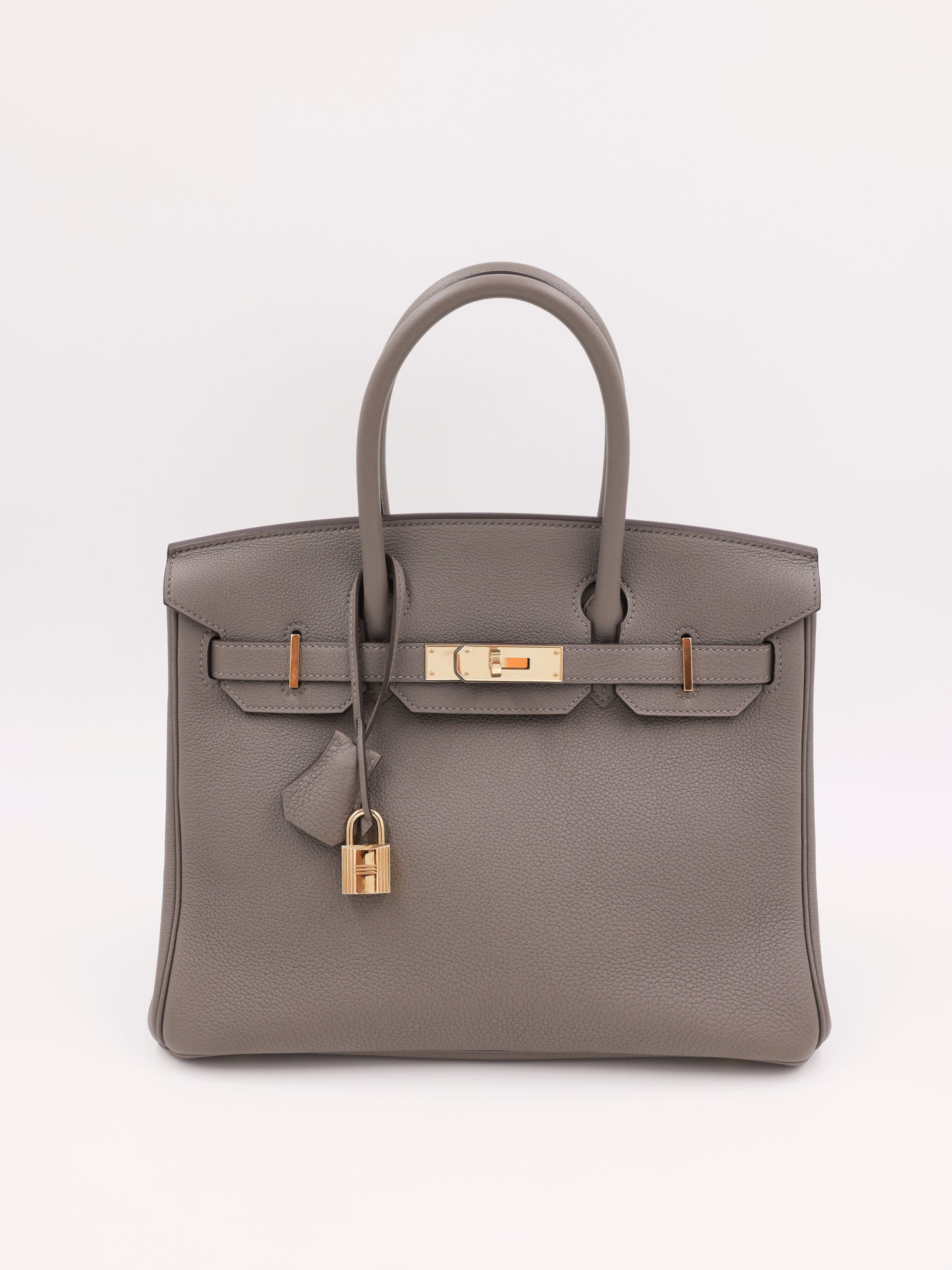 HERMÈS Birkin 30 Togo Etain PBH