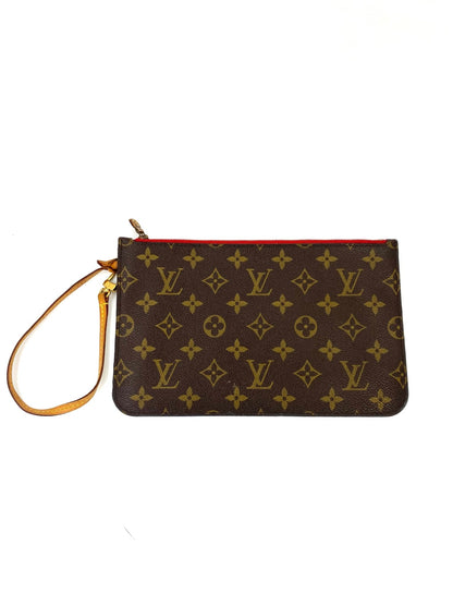 LOUIS VUITTON Neverfull MM Monogram Canvas mit Pochette Pivoine - Clutch & Macarons - CA3194 - Clutch & Macarons - 