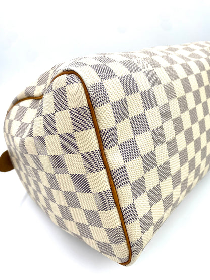 LOUIS VUITTON Speedy 30 Damier Azur