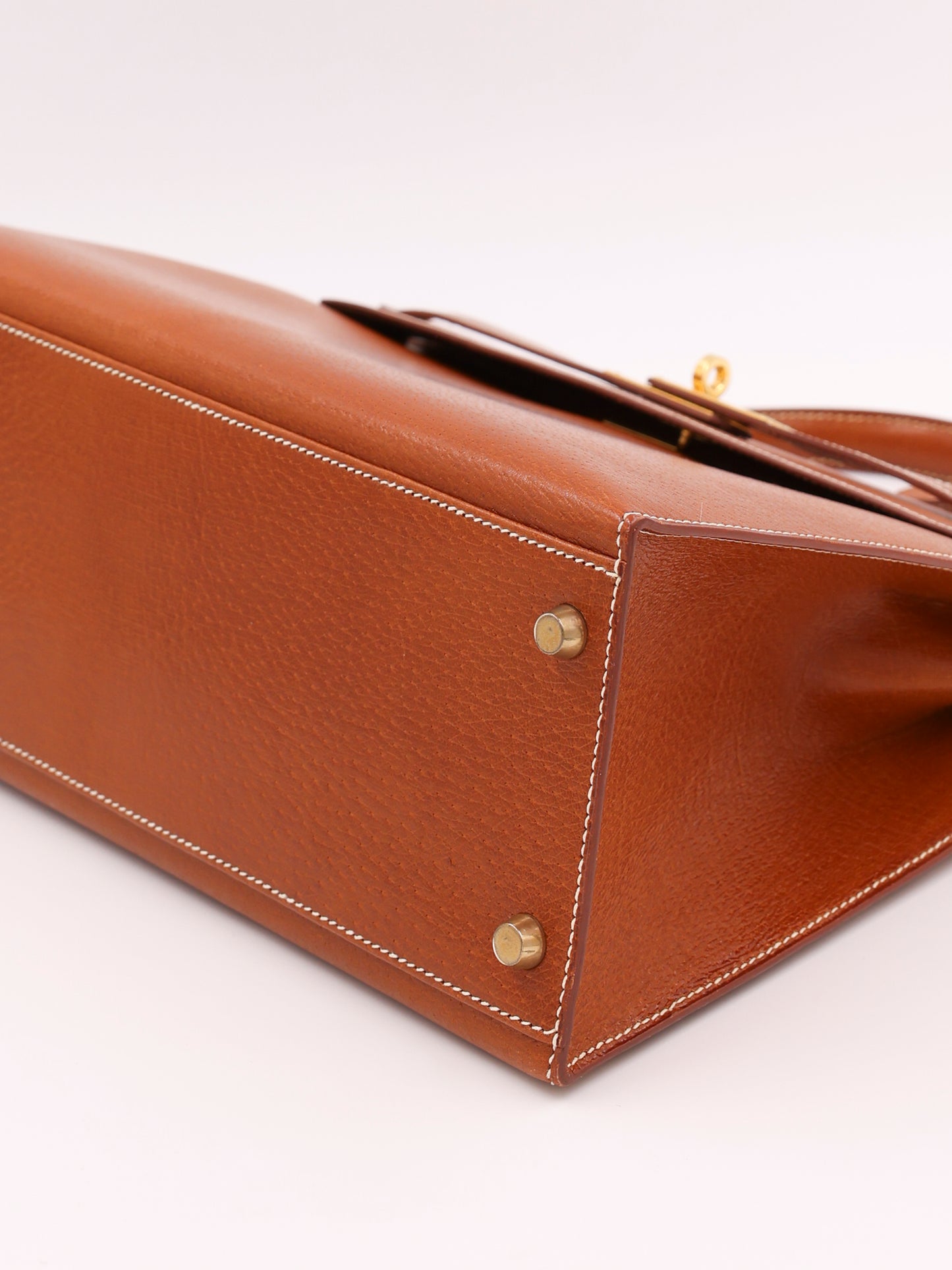 HERMÈS Kelly 32 cognac GHW