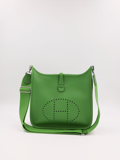 HERMÈS Evelyne 29 Vert Yucca PHW