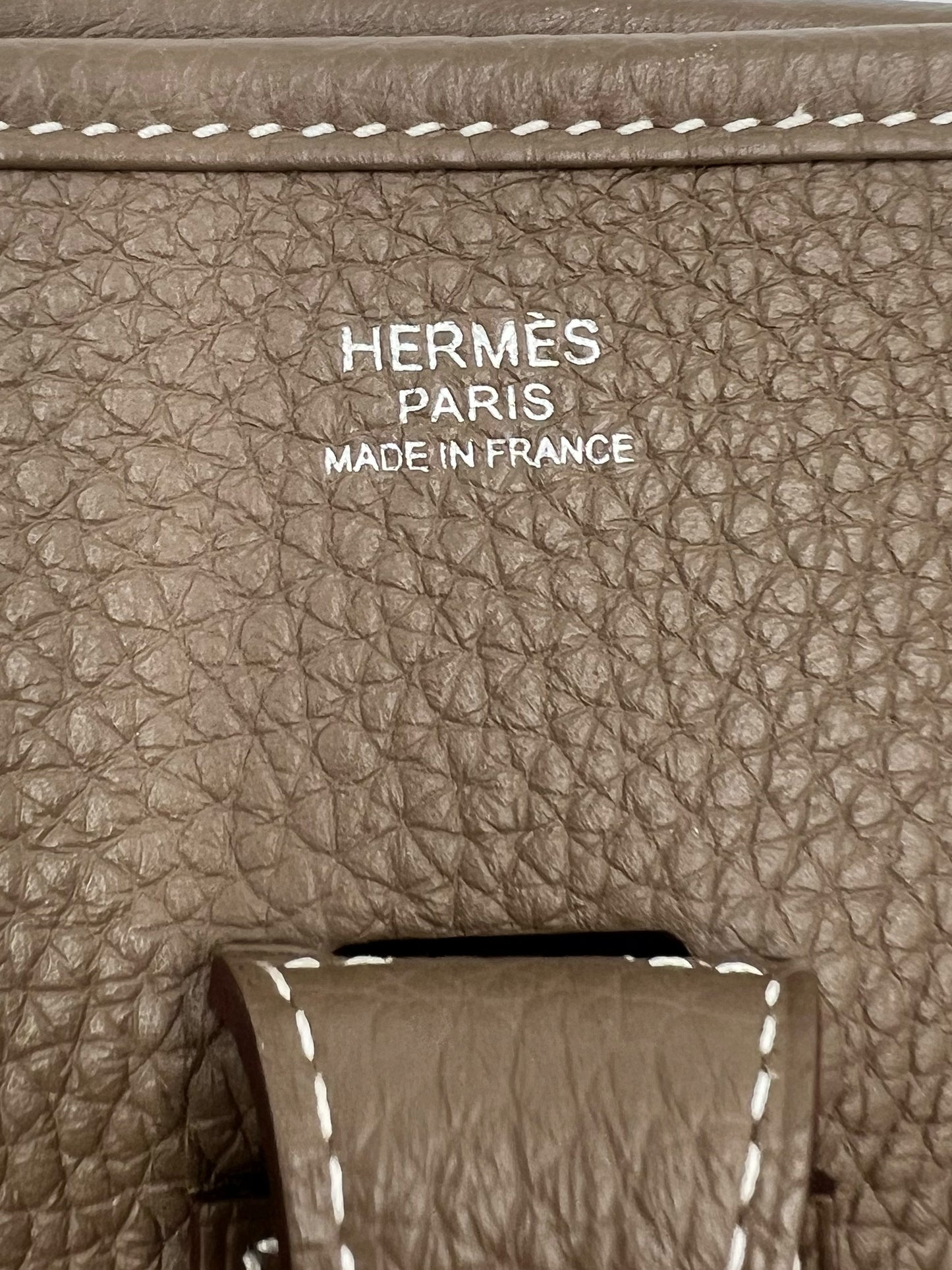 HERMÈS Evelyne 29 Clemence Etoupe PHW