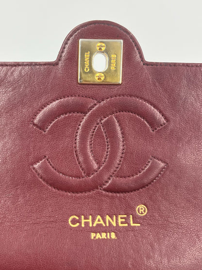 CHANEL Single Flap Lammleder schwarz GHW