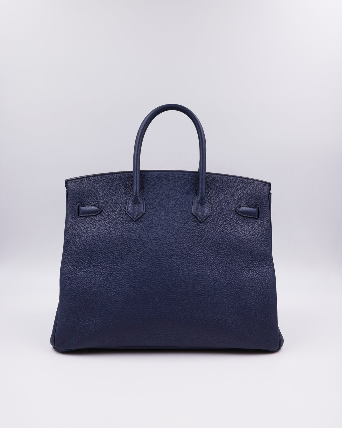 HERMÈS Birkin 35 Togo Blue Navy GHW, dunkelblaue Designerhandtasche aus Leder