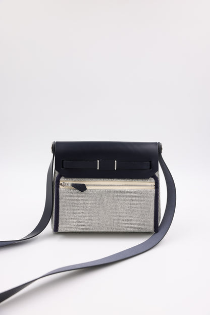 HERMÈS Herbag 20 navy SHW