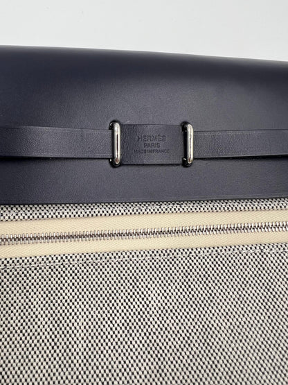 HERMÈS Herbag 20 navy SHW