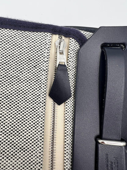 HERMÈS Herbag 20 navy SHW