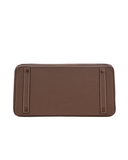 HERMÈS Birkin 40 Togo Etoupe GHW