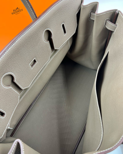 HERMÈS Birkin 40 Togo Etoupe GHW